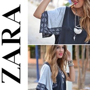 Zara embroidered t-shirt NWT